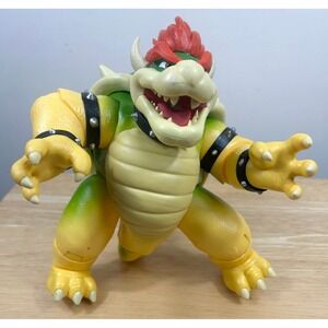 Jakks Pacific Nintendo Super Mario Bowser Action Figure Light Up Toy Collectible